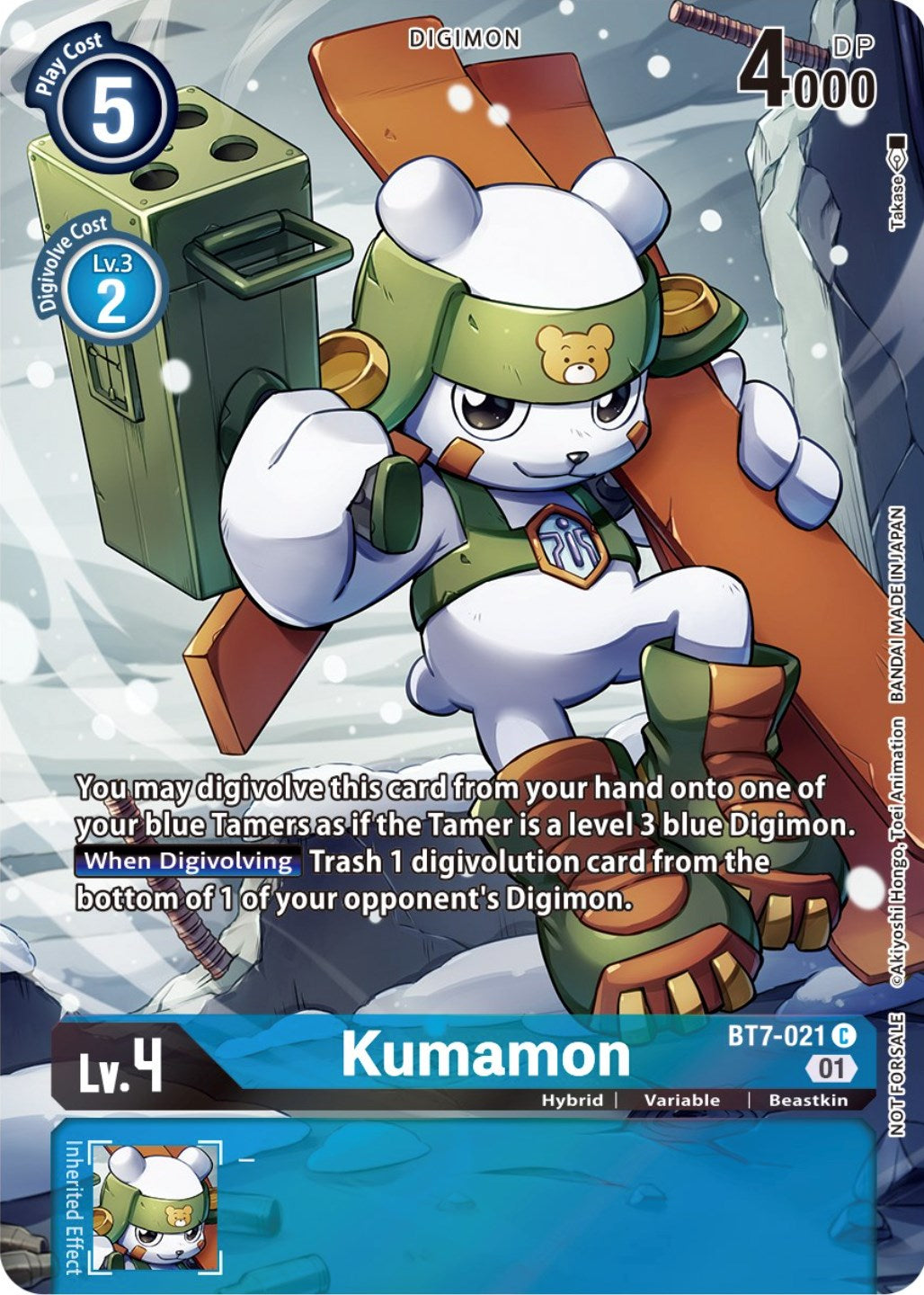 Kumamon [BT7-021] (2nd Anniversary Frontier Card) [Next Adventure Promos] | Clutch Gaming