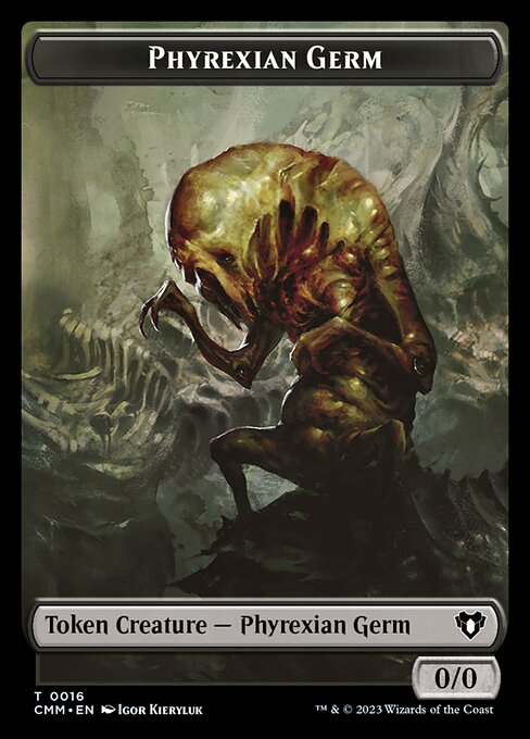 Eldrazi Spawn // Phyrexian Germ Double-Sided Token [Commander Masters Tokens] | Clutch Gaming