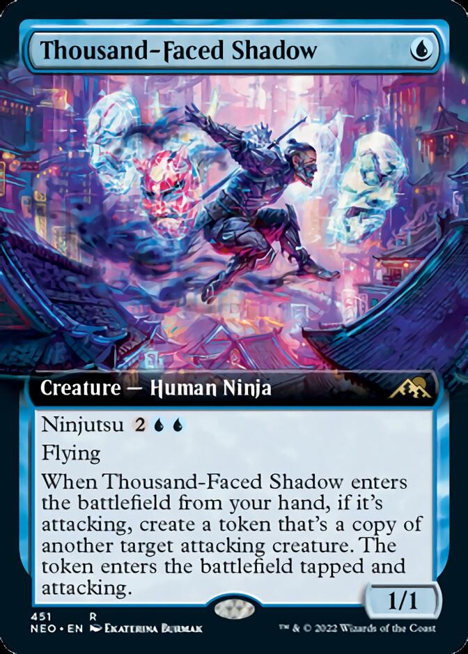 Thousand-Faced Shadow (Extended Art) [Kamigawa: Neon Dynasty] | Clutch Gaming