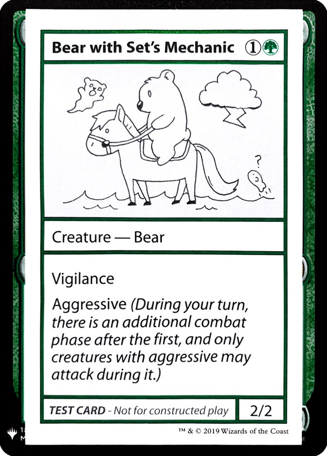 Bear with Set's Mechanic [Mystery Booster Playtest Cards] | Clutch Gaming