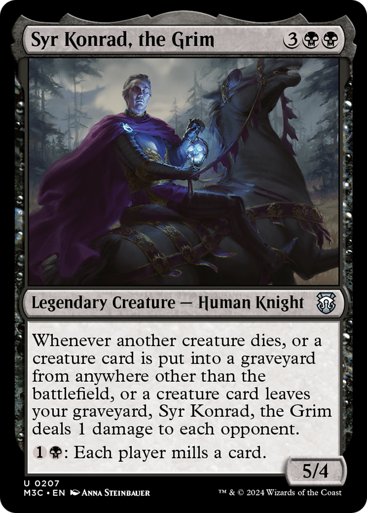 Syr Konrad, the Grim (Ripple Foil) [Modern Horizons 3 Commander] | Clutch Gaming