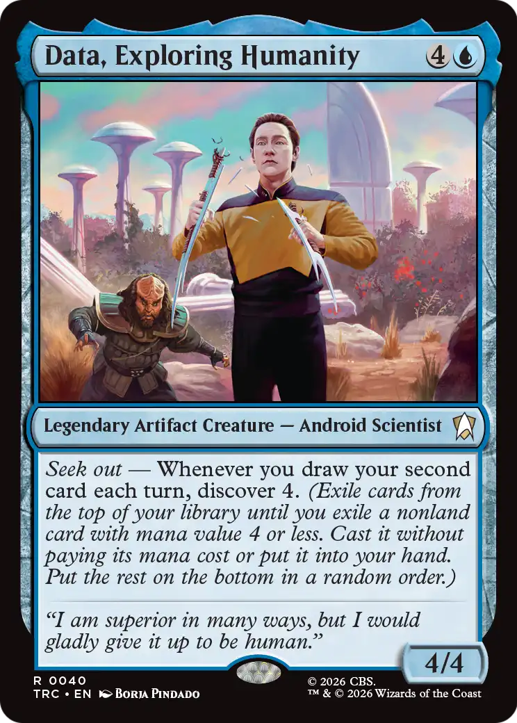 Data, Exploring Humanity (Surge Foil) [Star Trek Commander] | Clutch Gaming