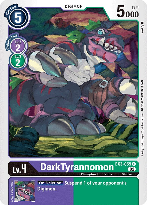 DarkTyrannomon [EX3-059] [Draconic Roar] | Clutch Gaming