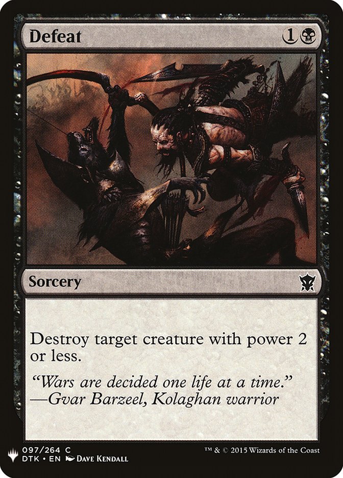 Defeat [Mystery Booster] | Clutch Gaming