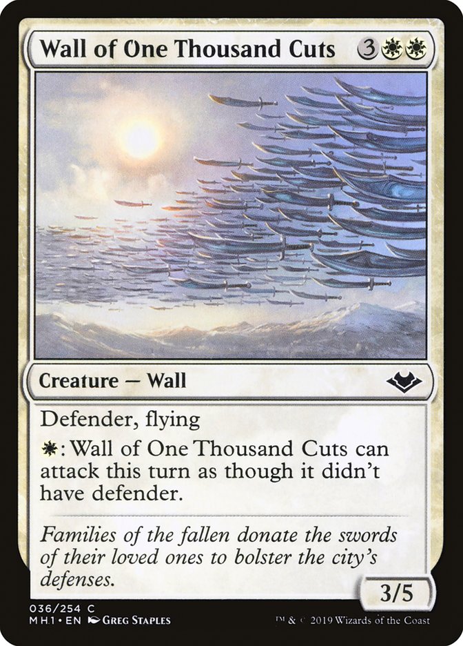 Wall of One Thousand Cuts [Modern Horizons] | Clutch Gaming