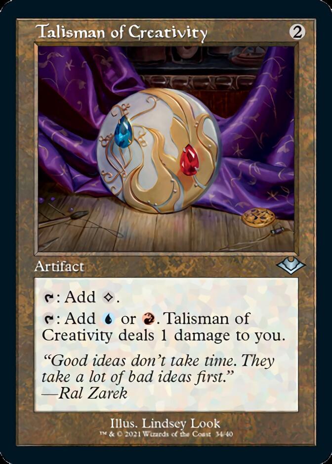 Talisman of Creativity (Retro Foil Etched) [Modern Horizons] | Clutch Gaming