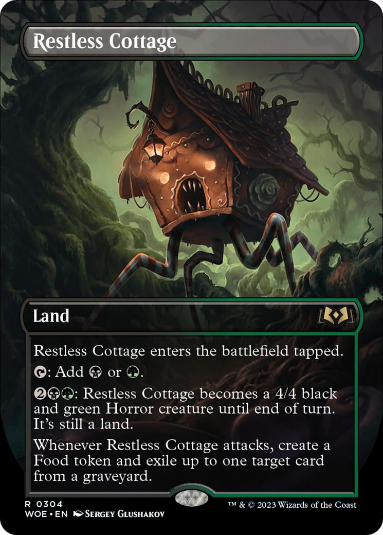 Restless Cottage (Borderless Alternate Art) [Wilds of Eldraine] | Clutch Gaming