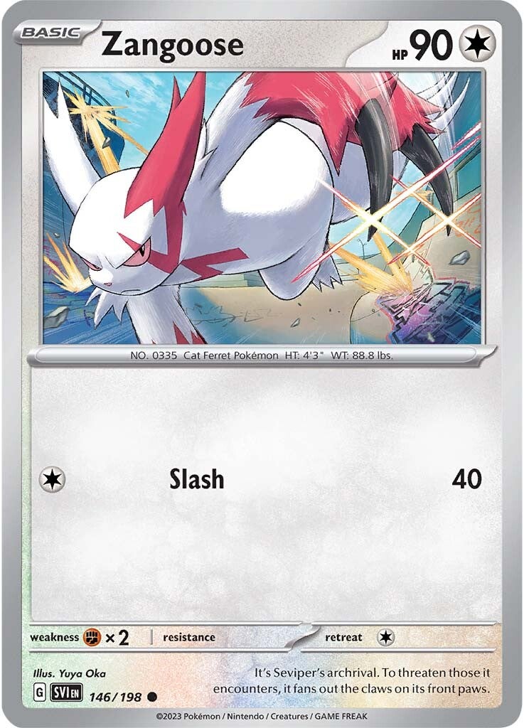 Zangoose (146/198) [Scarlet & Violet: Base Set] | Clutch Gaming