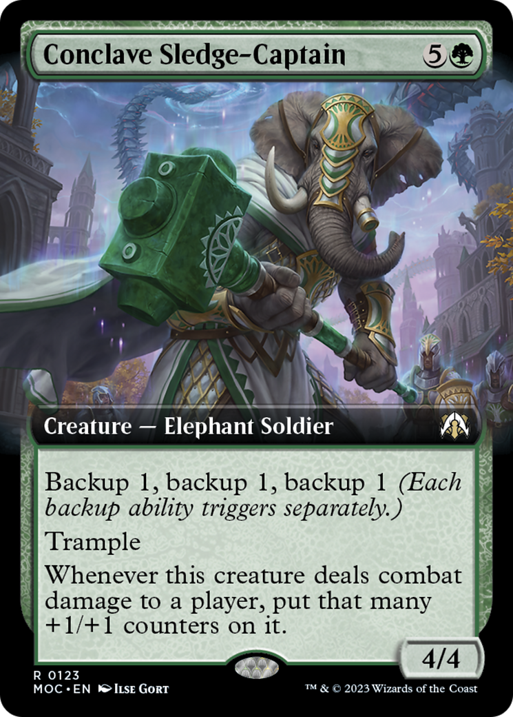 Conclave Sledge-Captain (Extended Art) [March of the Machine Commander] | Clutch Gaming