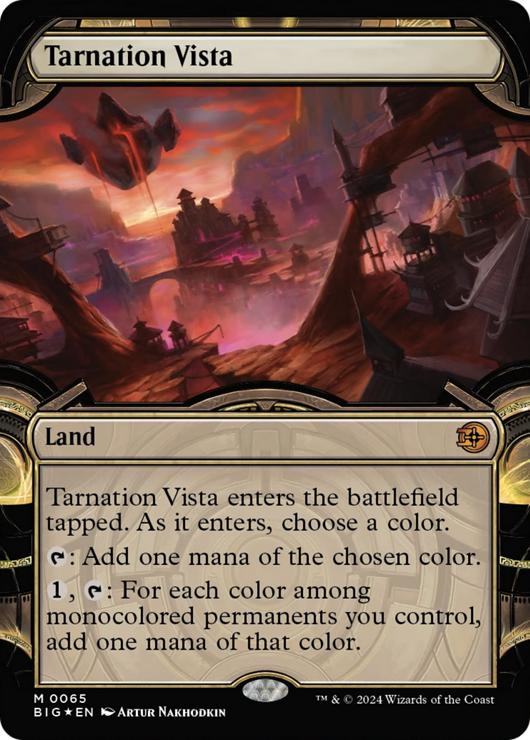 Tarnation Vista (Showcase) (Raised Foil) [Outlaws of Thunder Junction: The Big Score] | Clutch Gaming