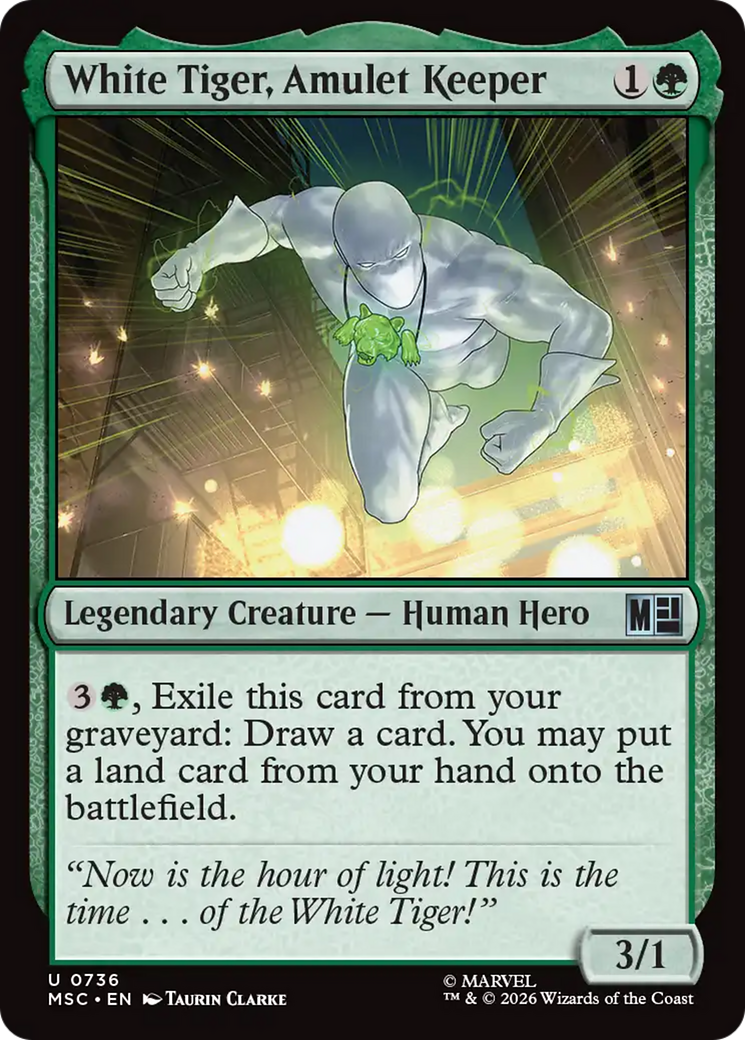 White Tiger, Amulet Keeper [Marvel Super Heroes Commander] | Clutch Gaming