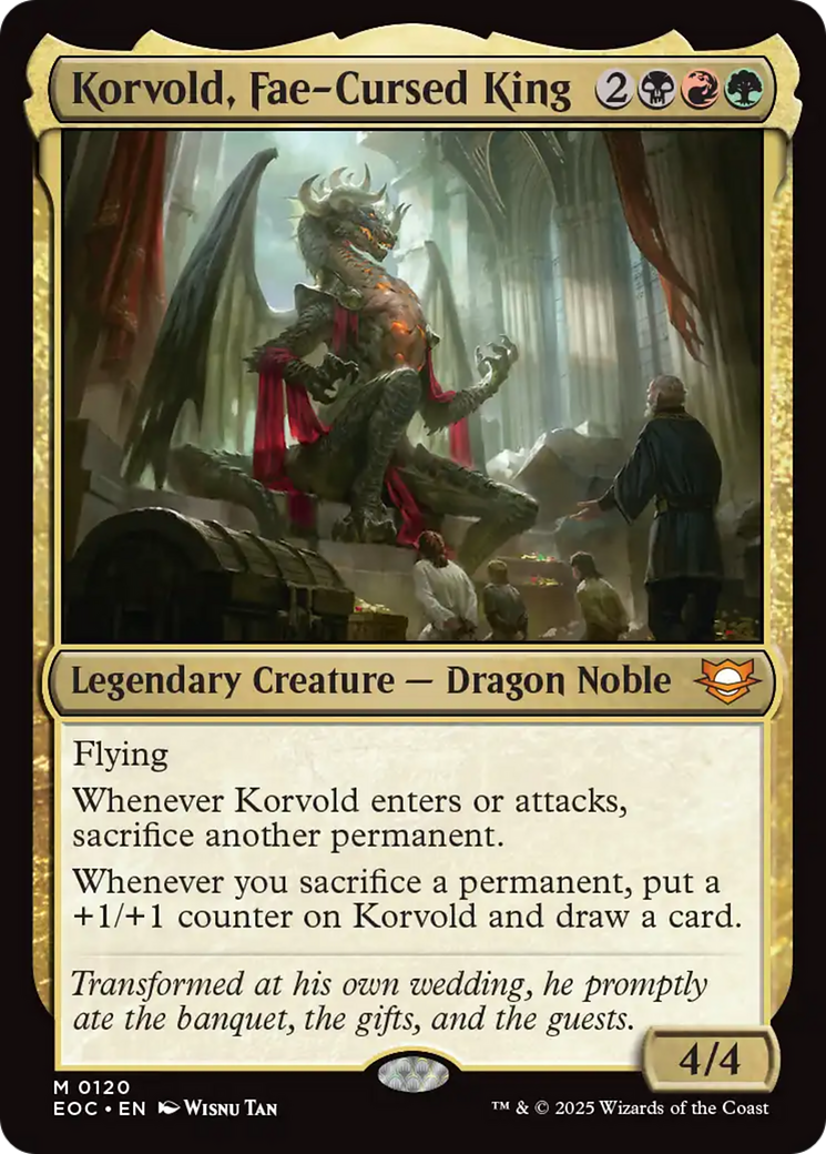 Korvold, Fae-Cursed King [Edge of Eternities Commander] | Clutch Gaming