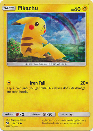 Pikachu (28/73) (Cracked Ice Holo) [Miscellaneous Cards] | Clutch Gaming