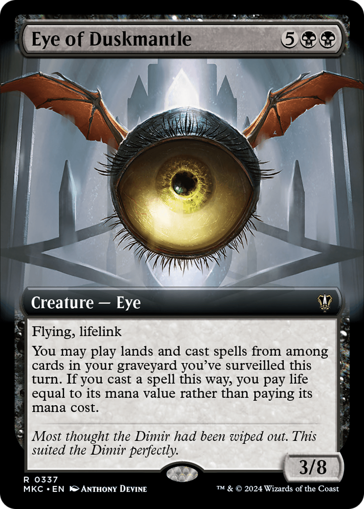 Eye of Duskmantle (Extended Art) [Murders at Karlov Manor Commander] | Clutch Gaming