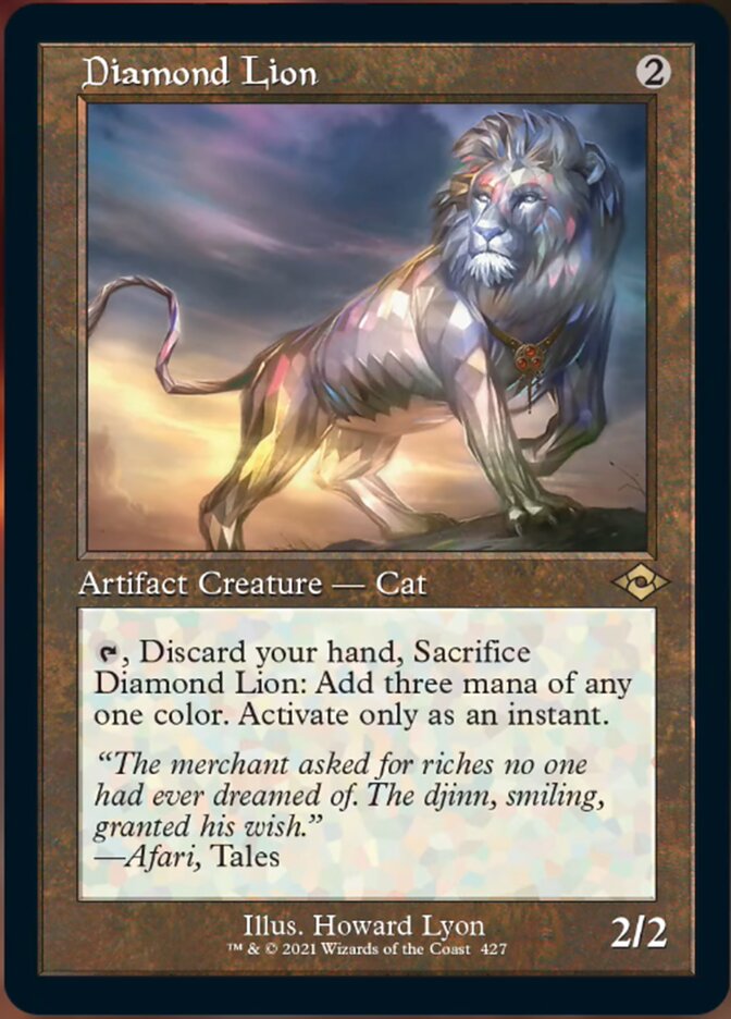 Diamond Lion (Retro Foil Etched) [Modern Horizons 2] | Clutch Gaming