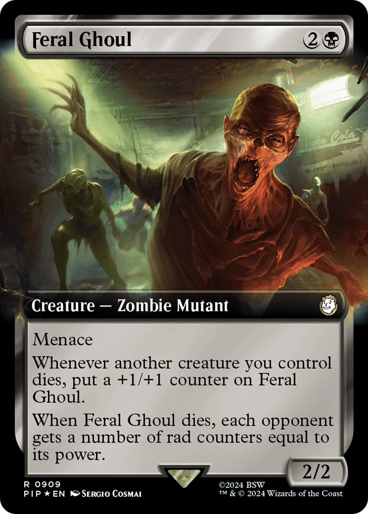 Feral Ghoul (Extended Art) (Surge Foil) [Fallout] | Clutch Gaming