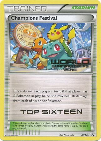 Champions Festival 2016 Top Sixteen (XY176) [XY: Black Star Promos] | Clutch Gaming