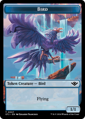 Mercenary // Bird Double-Sided Token [Outlaws of Thunder Junction Tokens] | Clutch Gaming