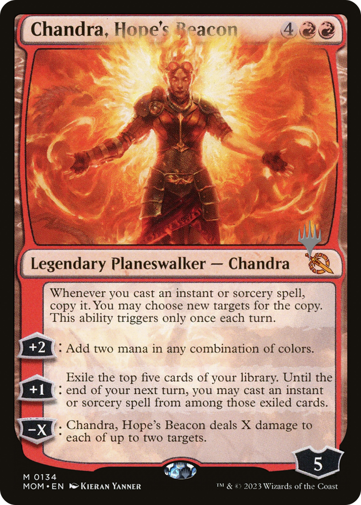 Chandra, Hope's Beacon (Promo Pack) [March of the Machine Promos] | Clutch Gaming