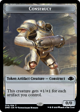 Insect // Construct Double-Sided Token [Dominaria Remastered Tokens] | Clutch Gaming