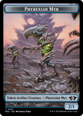 Phyrexian Myr // Teferi's Talent Emblem Double-Sided Token [March of the Machine Tokens] | Clutch Gaming