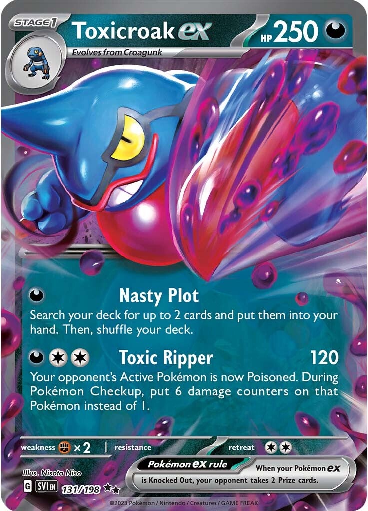 Toxicroak ex (131/198) [Scarlet & Violet: Base Set] | Clutch Gaming