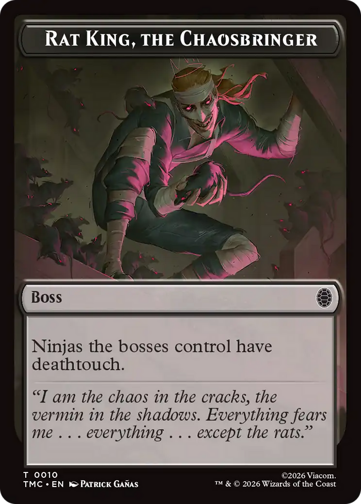 Rat King, The Chaosbringer [Teenage Mutant Ninja Turtles Commander Tokens] | Clutch Gaming
