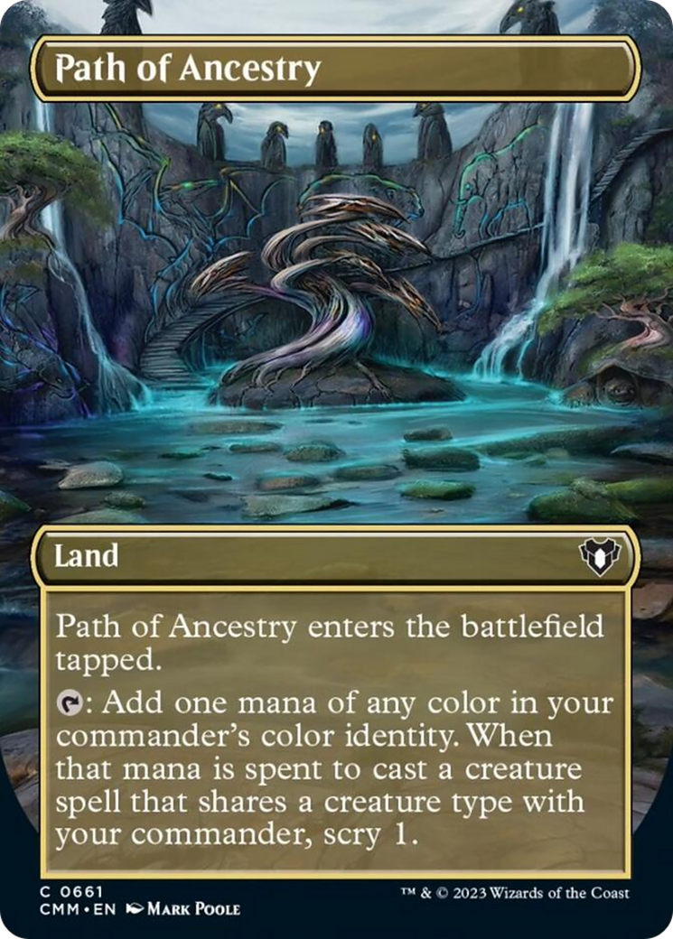 Path of Ancestry (Borderless Alternate Art) [Commander Masters] | Clutch Gaming