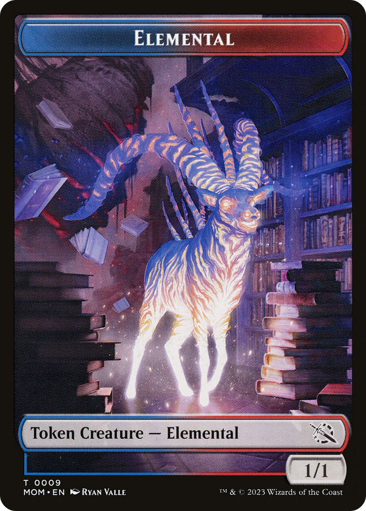 Elemental (09) // Spirit (13) Double-Sided Token [March of the Machine Tokens] | Clutch Gaming