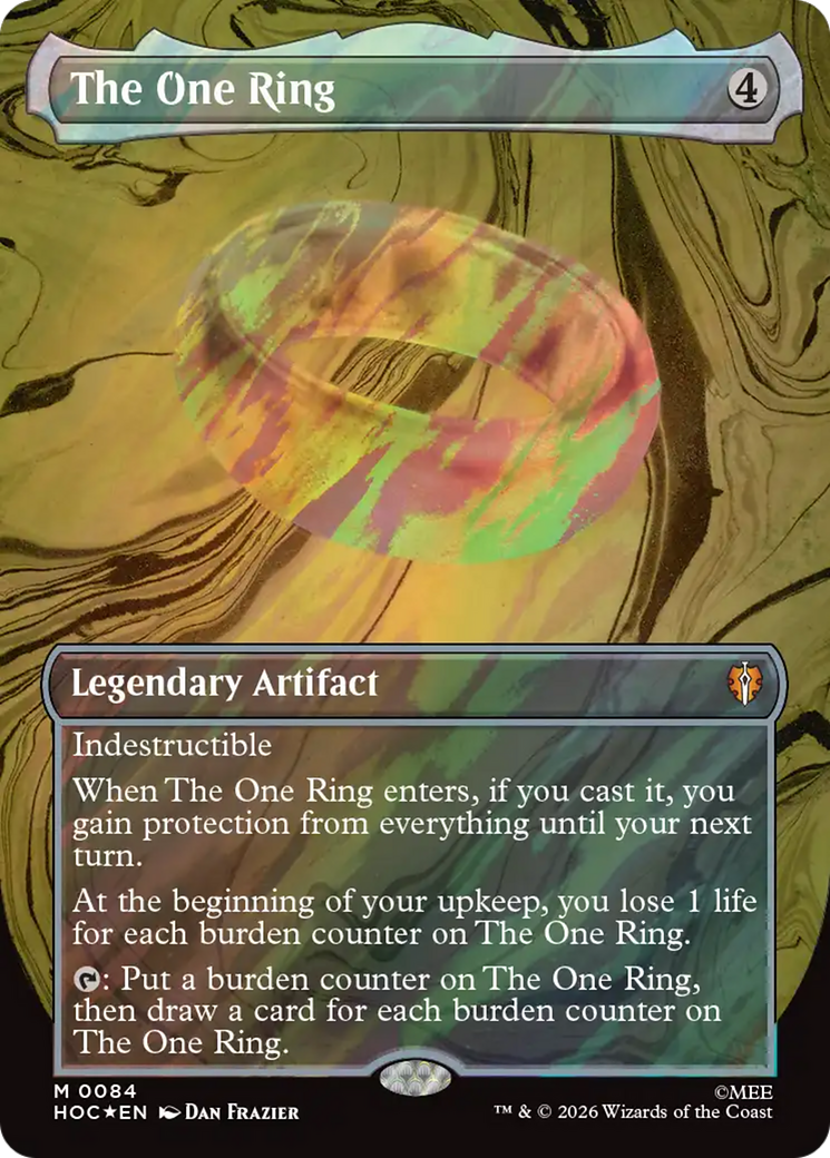 The One Ring (Borderless) (Surge Foil) [The Hobbit] | Clutch Gaming