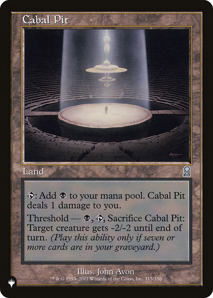 Cabal Pit [The List Reprints] | Clutch Gaming