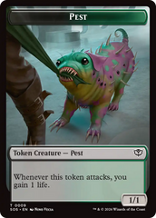 Fractal (0005) // Pest (0009) Double-Sided Token [Secrets of Strixhaven Tokens] | Clutch Gaming