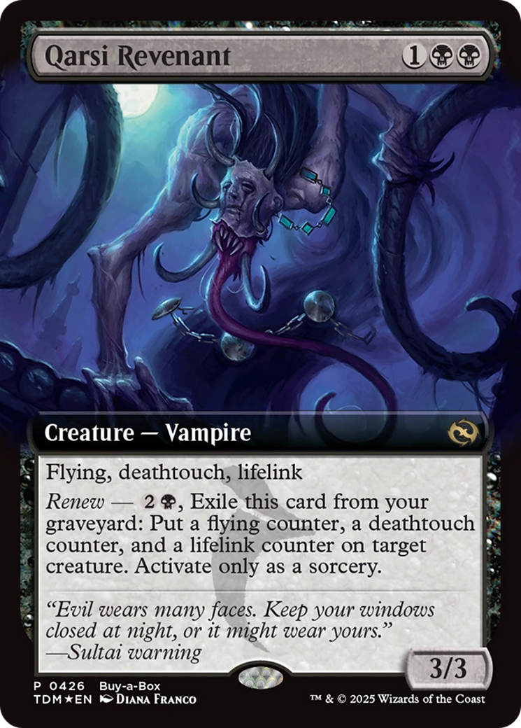 Qarsi Revenant (Extended Art) (Buy-A-Box) [Tarkir: Dragonstorm Promos] | Clutch Gaming