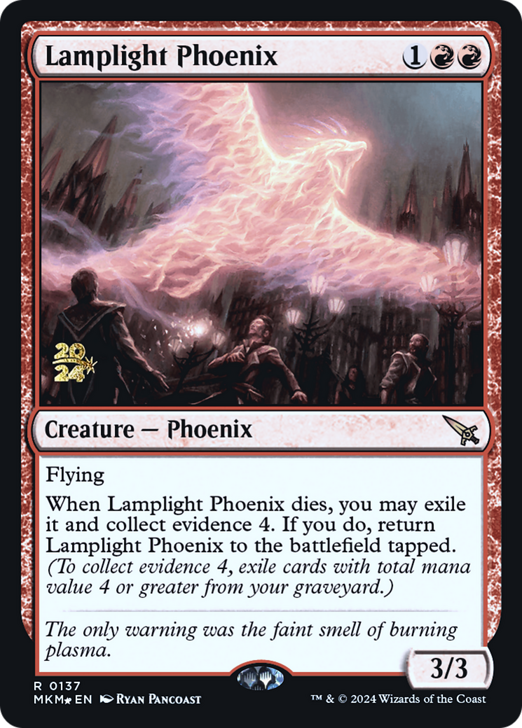 Lamplight Phoenix [Murders at Karlov Manor Prerelease Promos] | Clutch Gaming