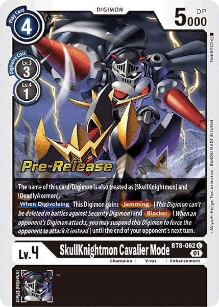 SkullKnightmon: Cavalier Mode [BT8-062] [New Awakening Pre-Release Cards] | Clutch Gaming