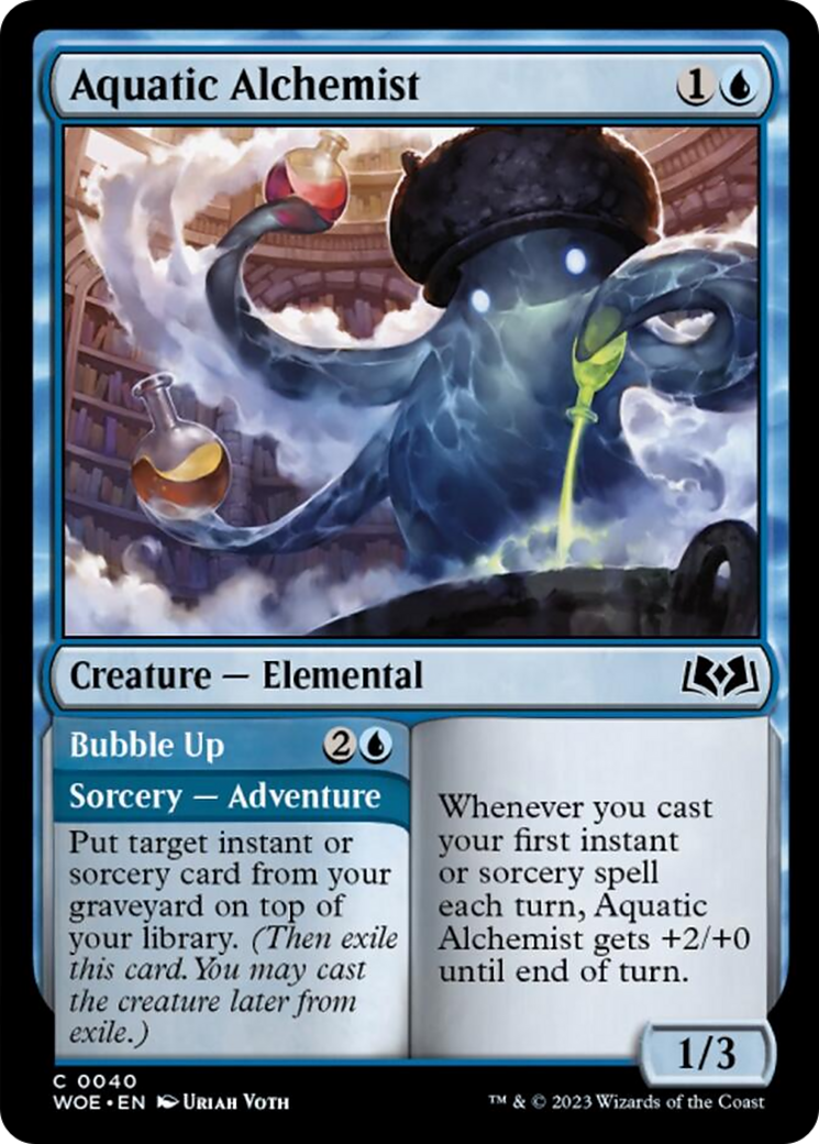 Aquatic Alchemist // Bubble Up [Wilds of Eldraine] | Clutch Gaming