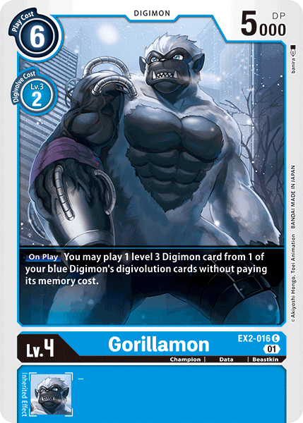 Gorillamon [EX2-016] [Digital Hazard] | Clutch Gaming