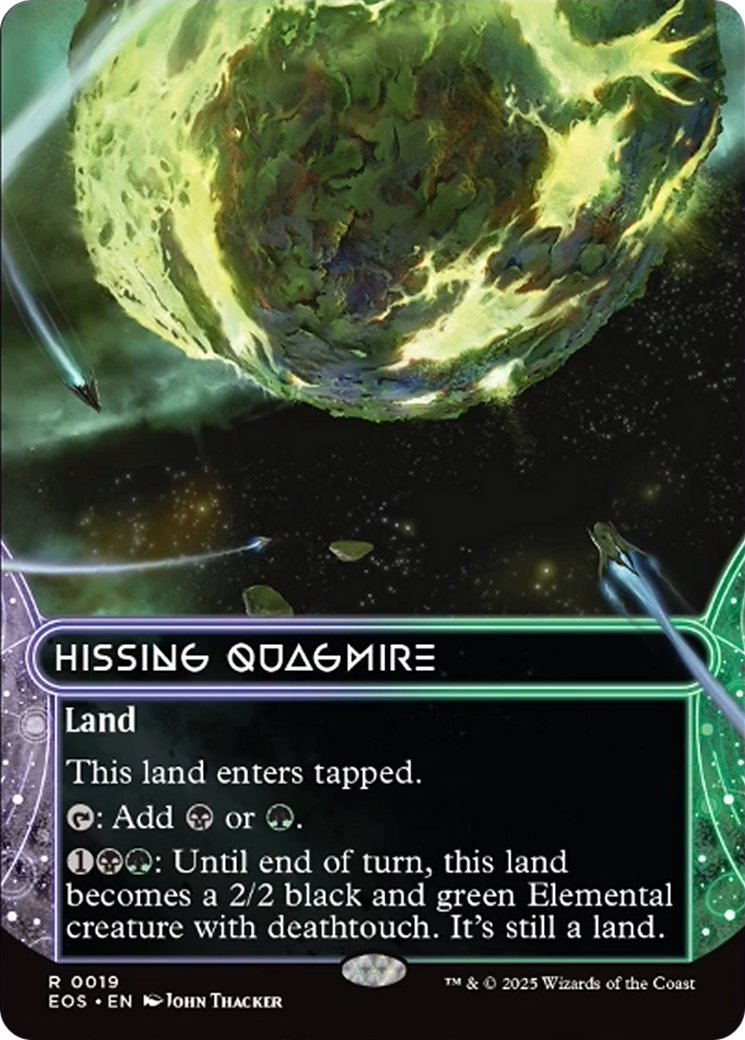 Hissing Quagmire (0019) (Borderless) [Edge of Eternities: Stellar Sights] | Clutch Gaming
