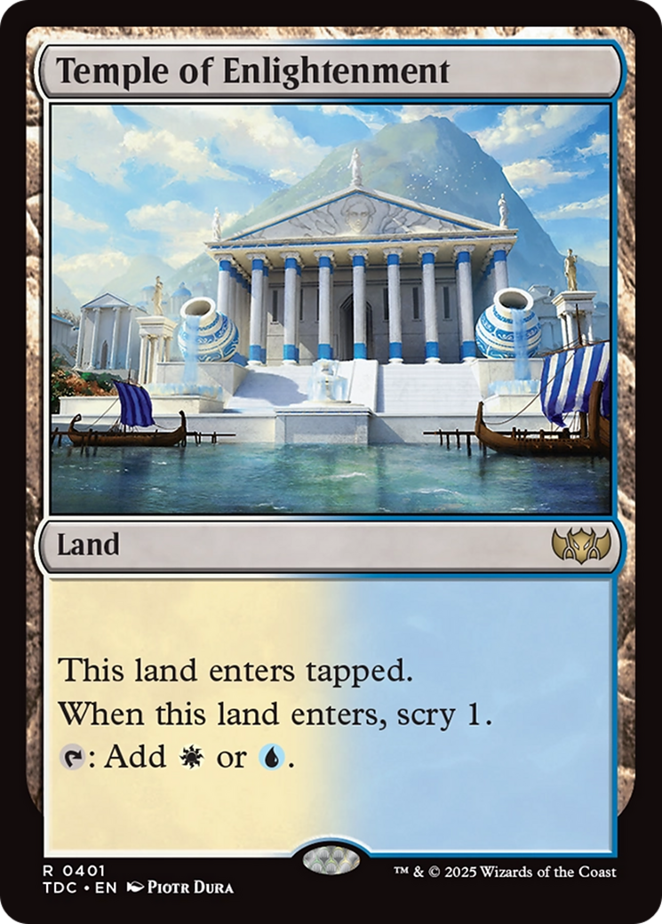 Temple of Enlightenment [Tarkir: Dragonstorm Commander] | Clutch Gaming