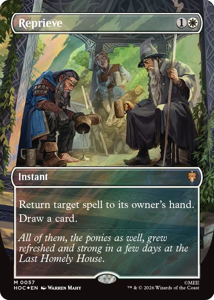 Reprieve (Borderless) (Surge Foil) [The Hobbit: Eternal-Legal] | Clutch Gaming