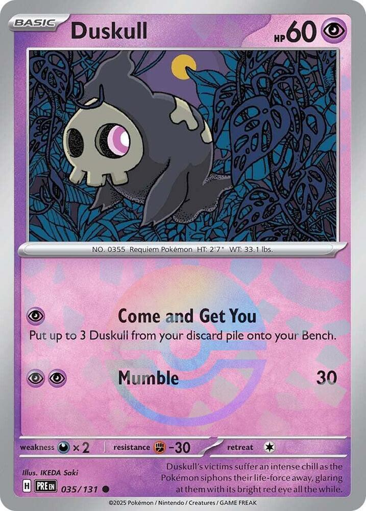 Duskull (035/131) (Poke Ball Pattern) [Scarlet & Violet: Prismatic Evolutions] | Clutch Gaming