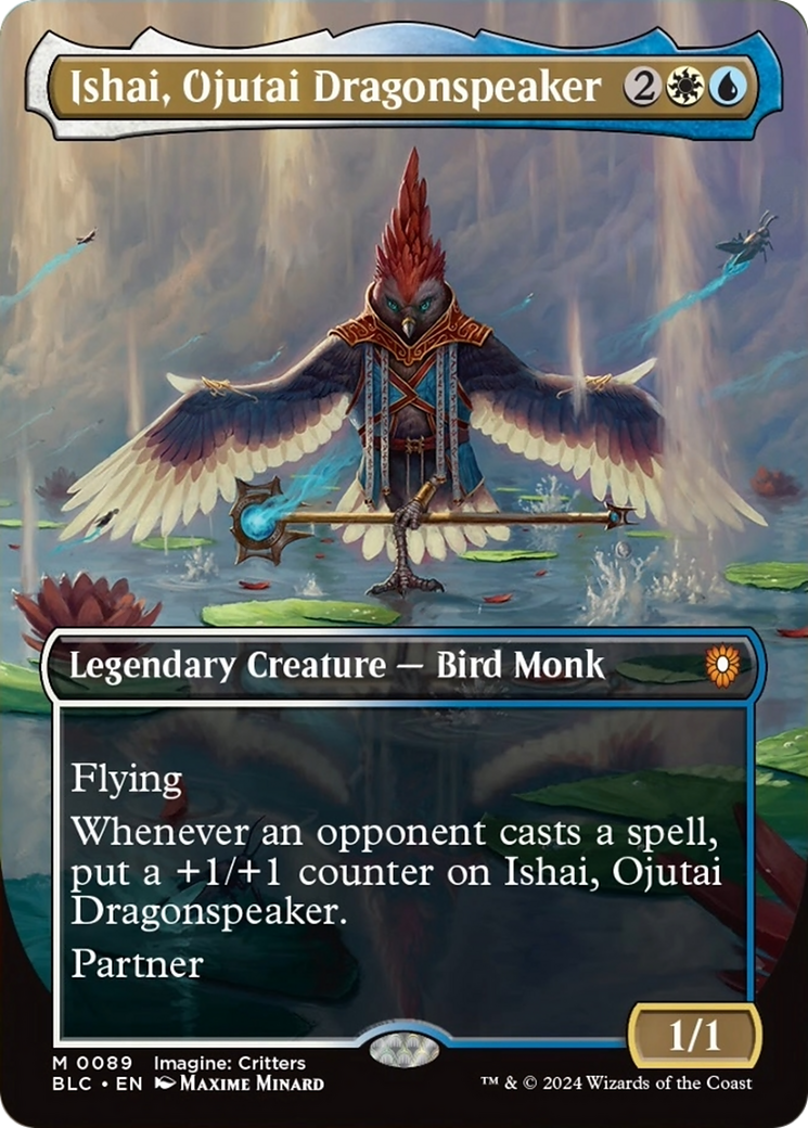 Ishai, Ojutai Dragonspeaker (Borderless) [Bloomburrow Commander] | Clutch Gaming