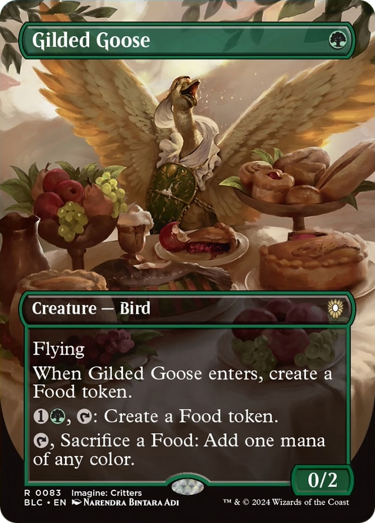 Gilded Goose (Borderless) [Bloomburrow Commander] | Clutch Gaming