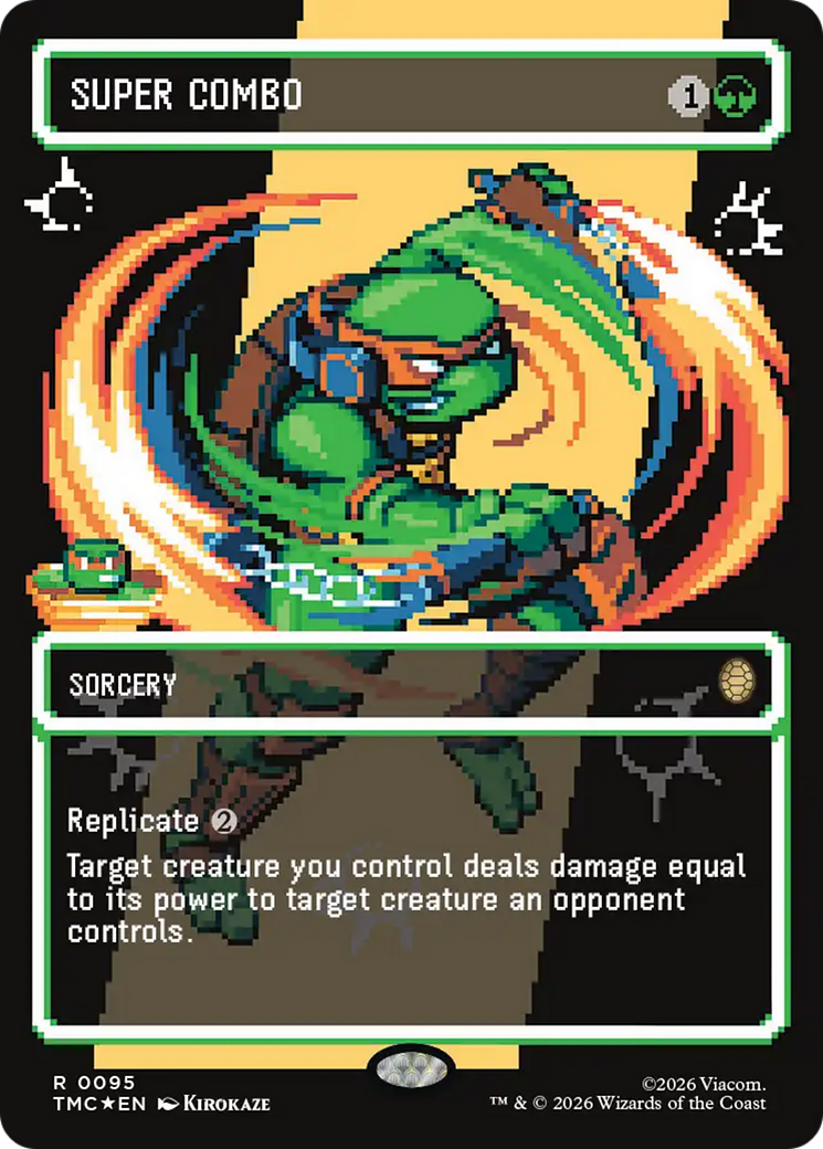 Super Combo (Borderless) (Surge Foil) [Teenage Mutant Ninja Turtles Commander] | Clutch Gaming