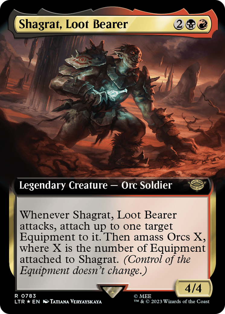 Shagrat, Loot Bearer (Extended Art) (Surge Foil) [The Lord of the Rings: Tales of Middle-Earth] | Clutch Gaming