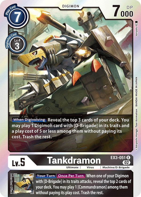 Tankdramon [EX3-051] [Draconic Roar] | Clutch Gaming