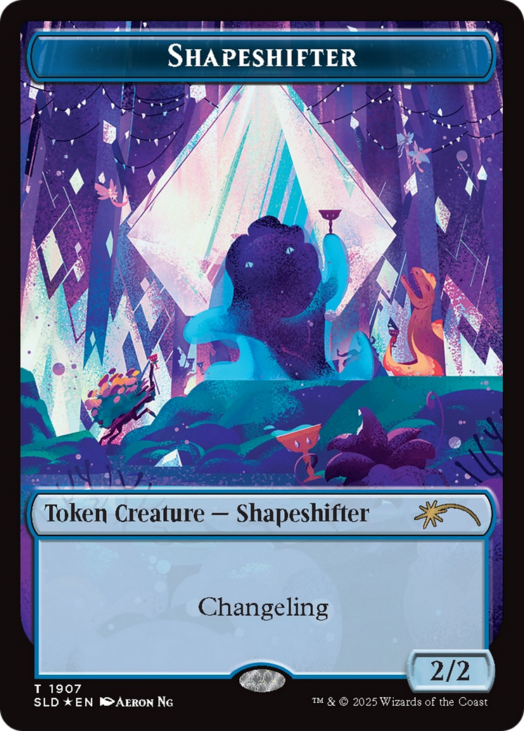 Shapeshifter Token (1907) (Double Rainbow Foil) [Secret Lair Drop Series] | Clutch Gaming