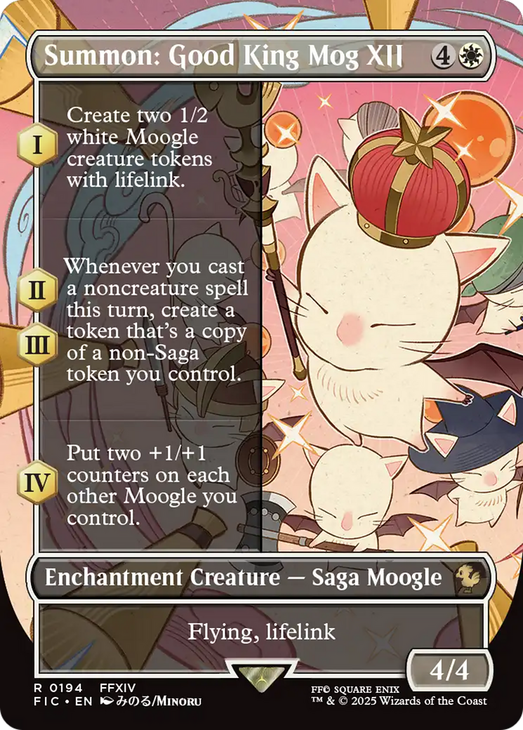 Summon: Good King Mog XII (Borderless) [FINAL FANTASY Commander] | Clutch Gaming