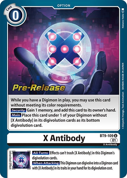 X Antibody [BT9-109] [X Record Pre-Release Promos] | Clutch Gaming