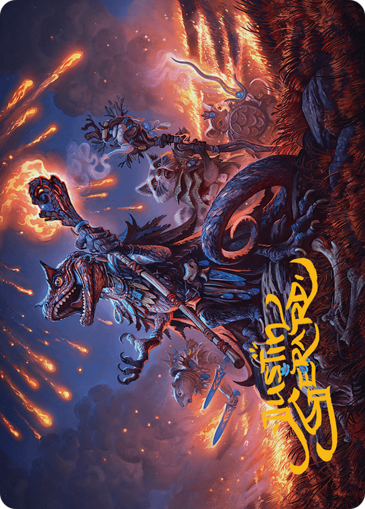 Valley Flamecaller Art Card (Gold-Stamped Signature) [Bloomburrow Art Series] | Clutch Gaming
